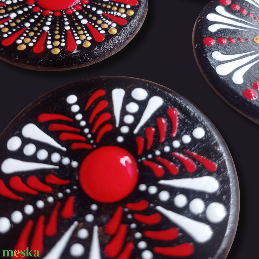 Mandala mintás hűtőmágnes  - otthon & életmód - dekoráció - spiritualitás - mandala - Meska.hu