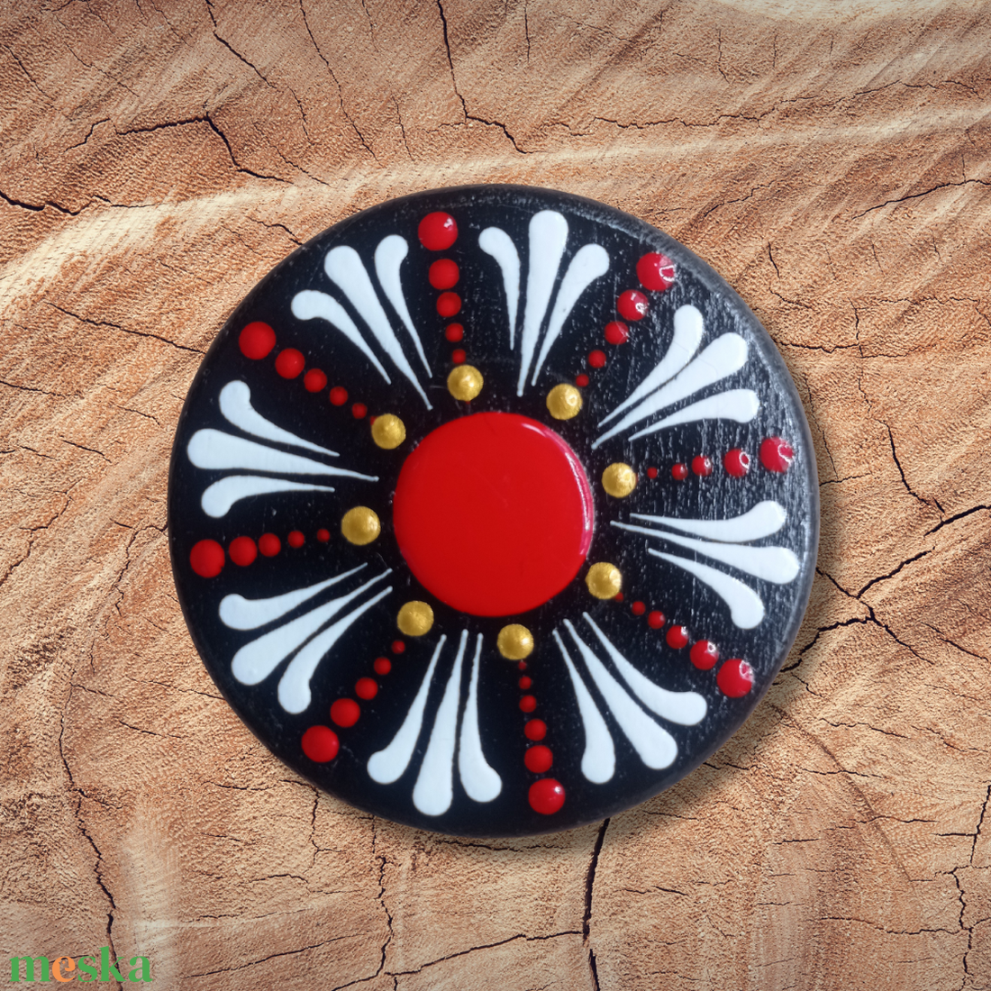 Mandala mintás hűtőmágnes  - otthon & életmód - dekoráció - spiritualitás - mandala - Meska.hu