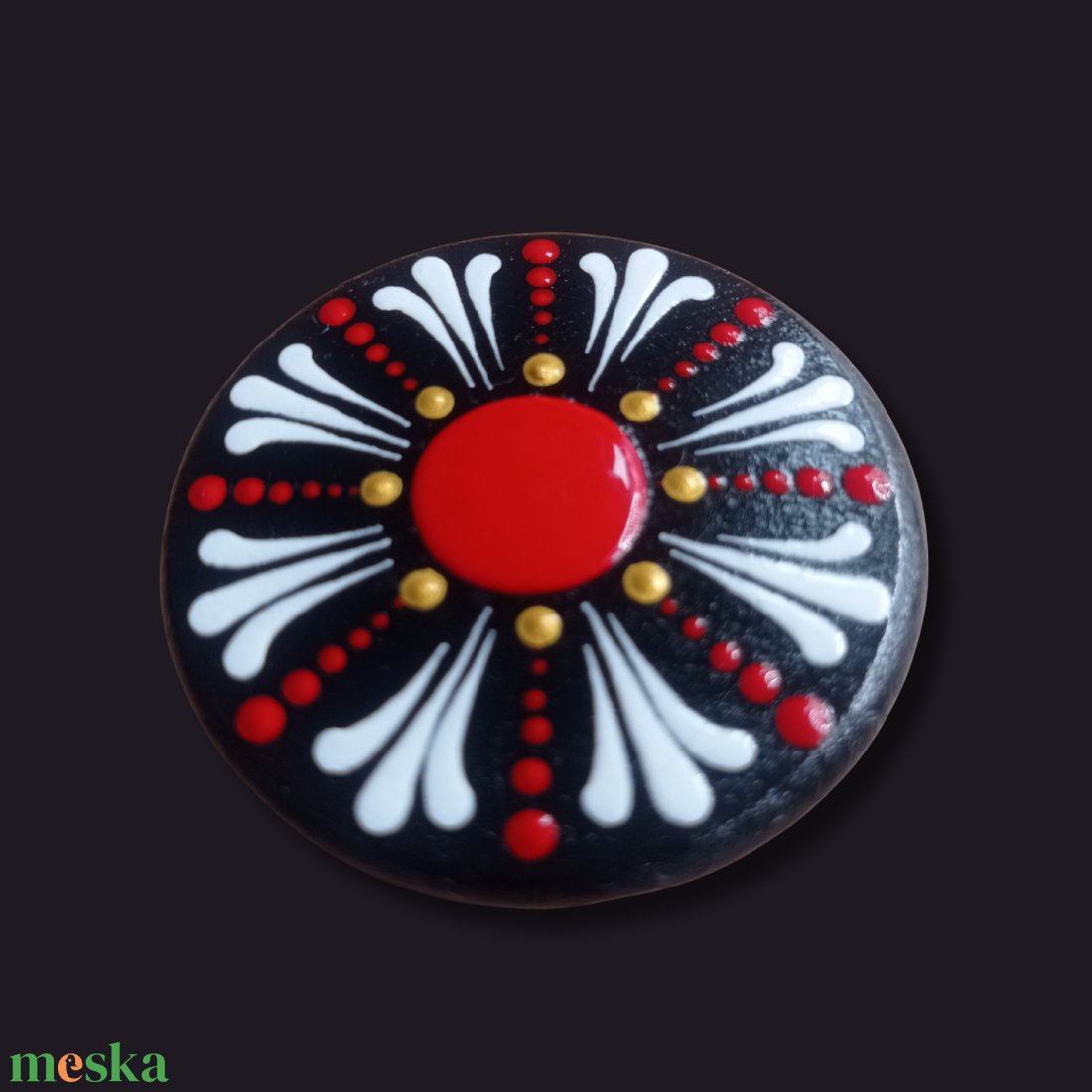 Mandala mintás hűtőmágnes  - otthon & életmód - dekoráció - spiritualitás - mandala - Meska.hu