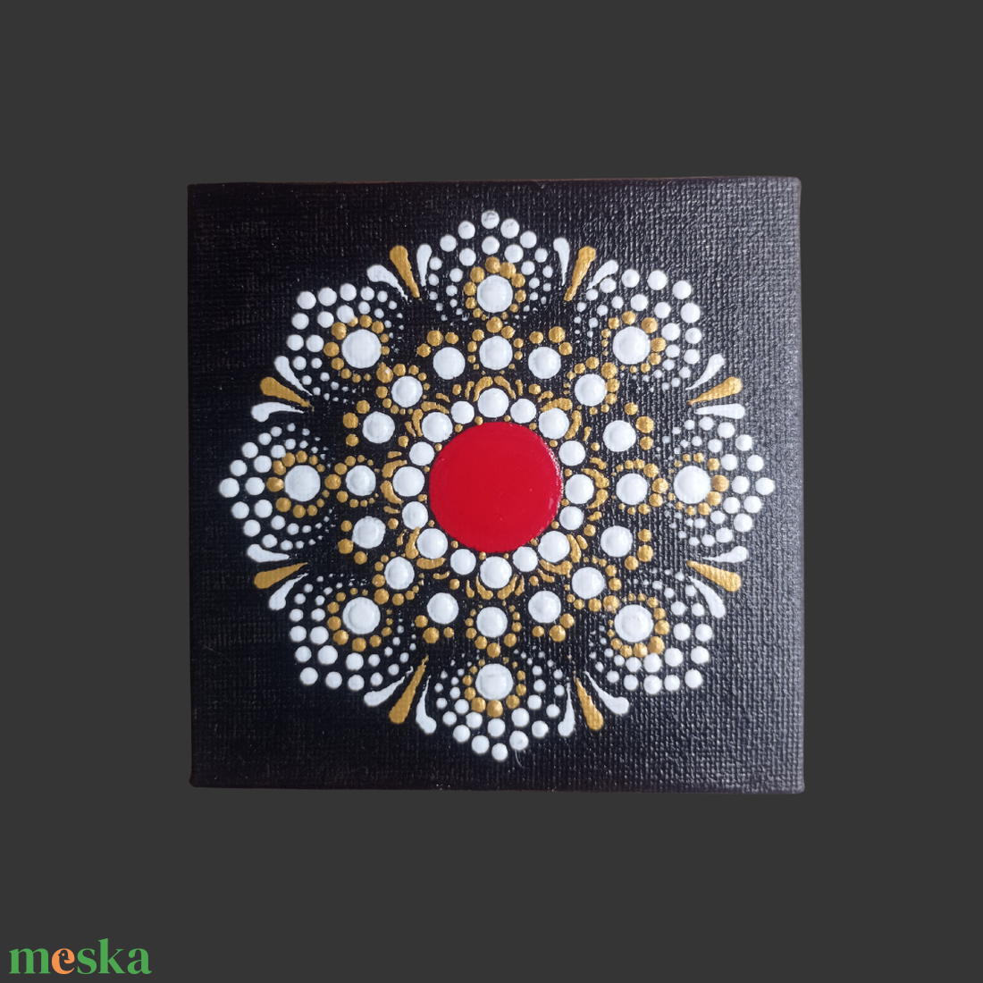 Mandala mintás kis vászonkép - otthon & életmód - dekoráció - spiritualitás - mandala - Meska.hu