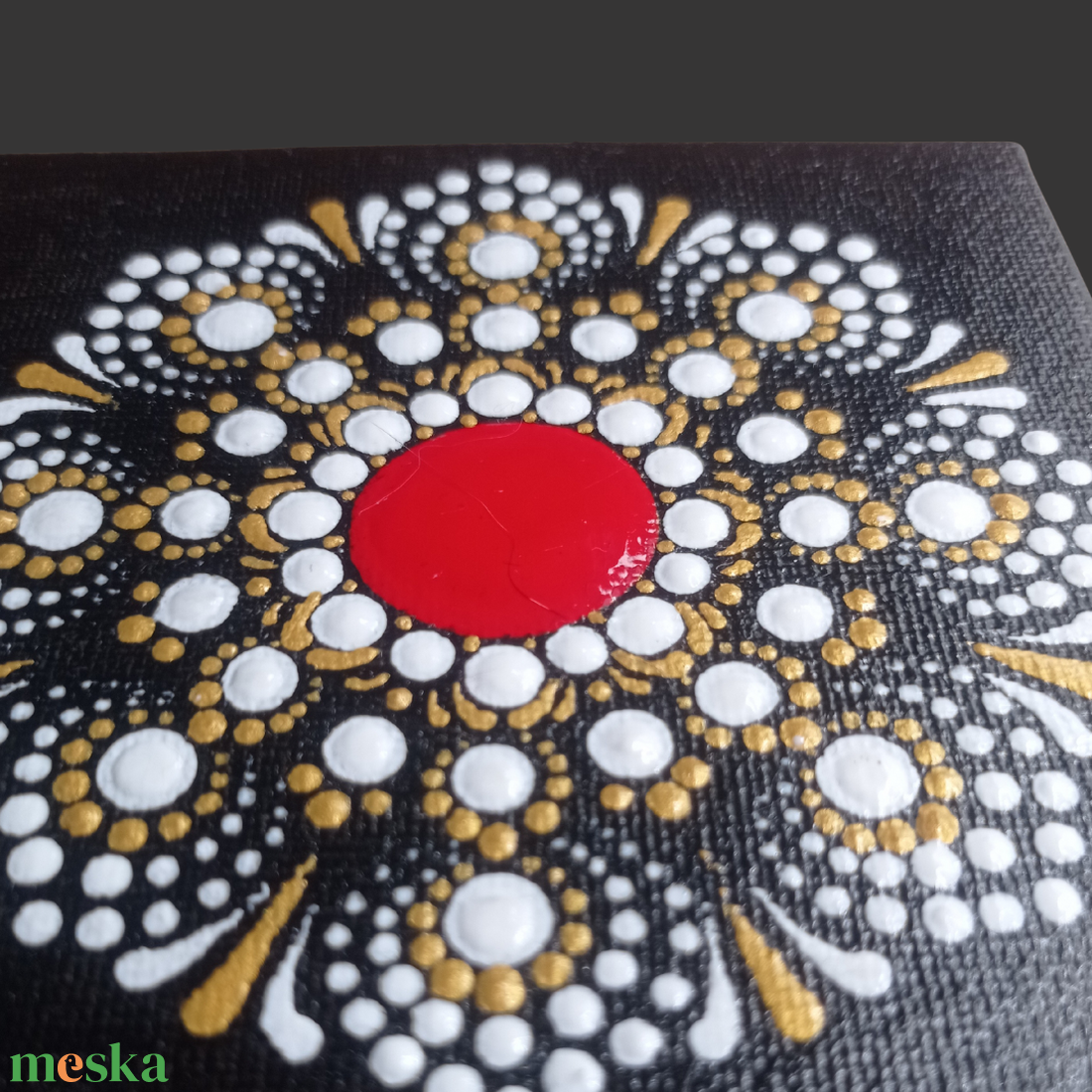 Mandala mintás kis vászonkép - otthon & életmód - dekoráció - spiritualitás - mandala - Meska.hu