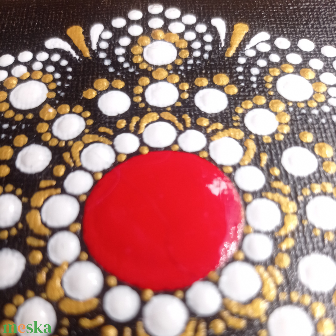Mandala mintás kis vászonkép - otthon & életmód - dekoráció - spiritualitás - mandala - Meska.hu