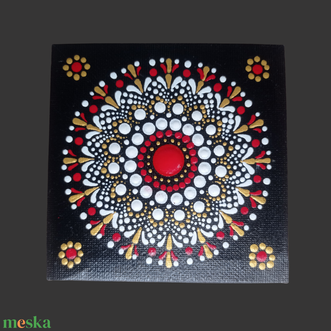 Mandala mintás kis vászonkép - otthon & életmód - dekoráció - spiritualitás - mandala - Meska.hu