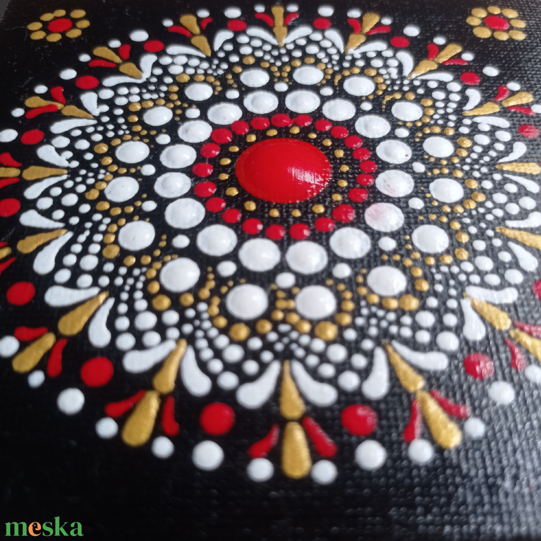 Mandala mintás kis vászonkép - otthon & életmód - dekoráció - spiritualitás - mandala - Meska.hu
