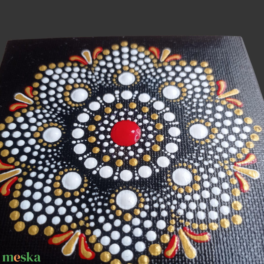Mandala mintás kis vászonkép - otthon & életmód - dekoráció - spiritualitás - mandala - Meska.hu