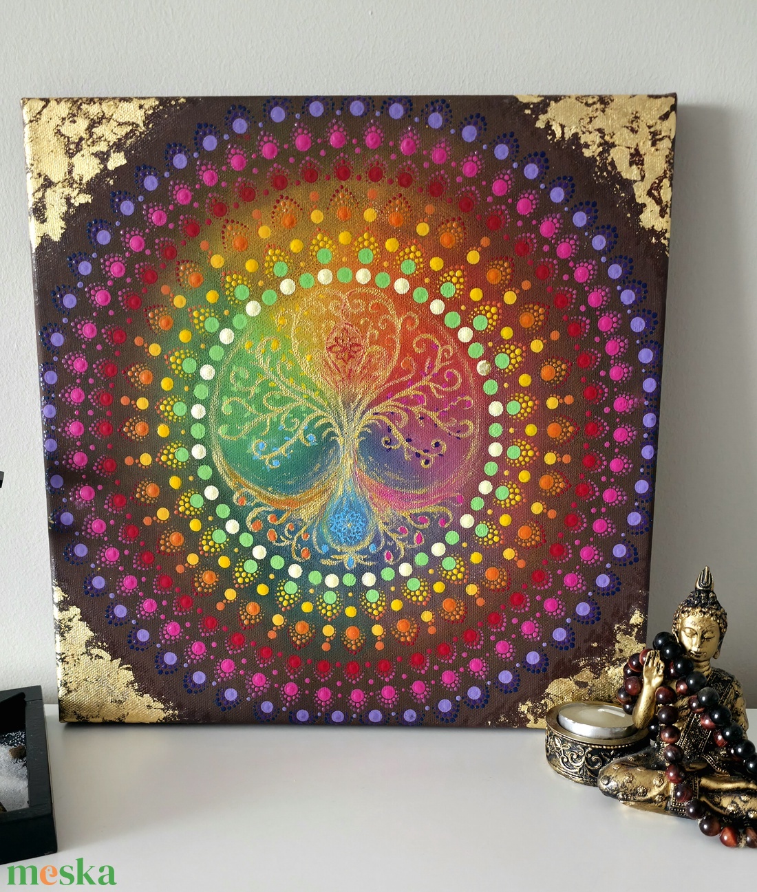 Életfa mandala - otthon & életmód - dekoráció - spiritualitás - mandala - Meska.hu