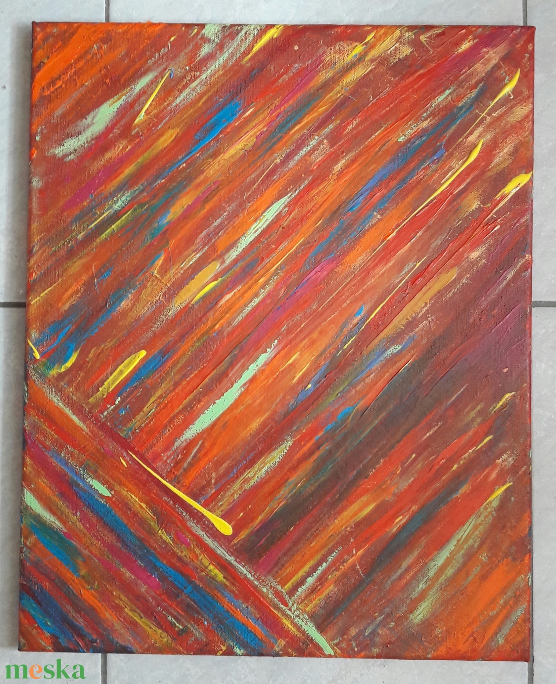 Kölcsönhatás - művészet - festmény - akril - Meska.hu