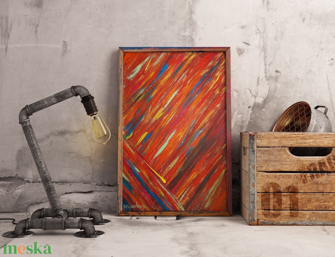 Kölcsönhatás - művészet - festmény - akril - Meska.hu