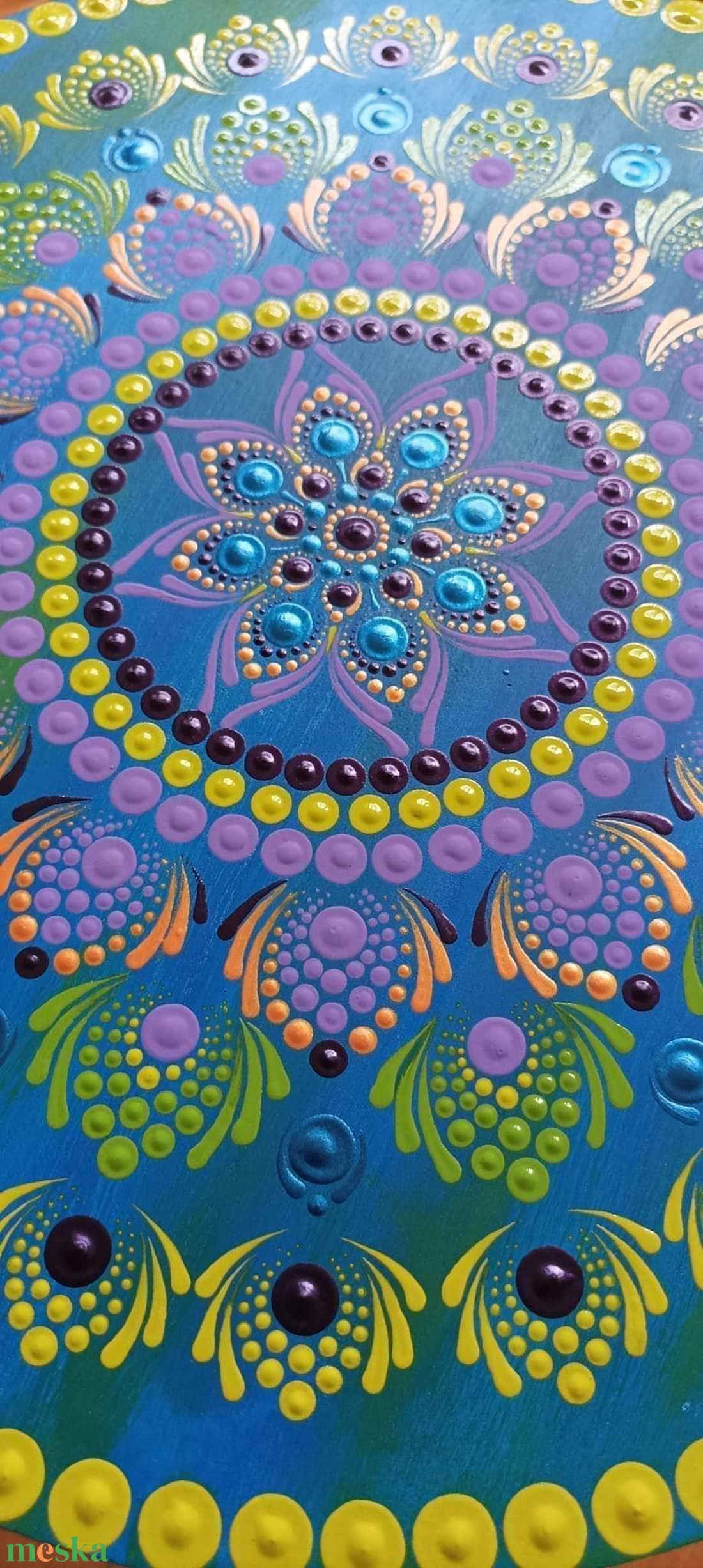 Mandala asztalka  - otthon & életmód - dekoráció - spiritualitás - mandala - Meska.hu