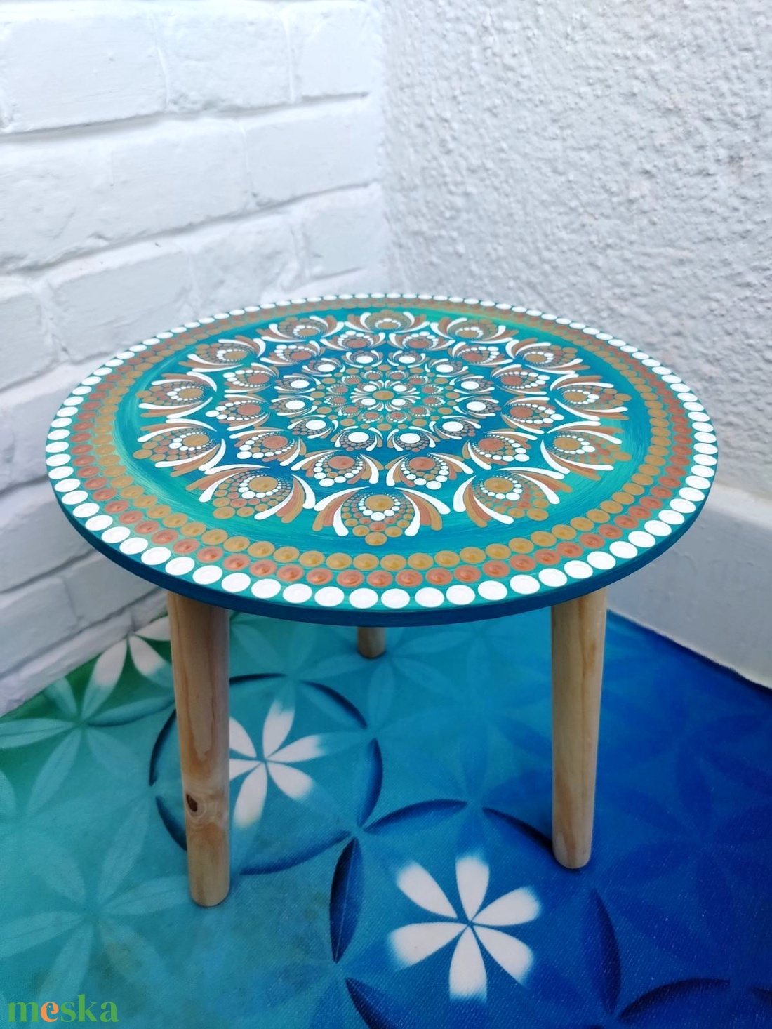 Mandala asztalka  - otthon & életmód - dekoráció - spiritualitás - mandala - Meska.hu
