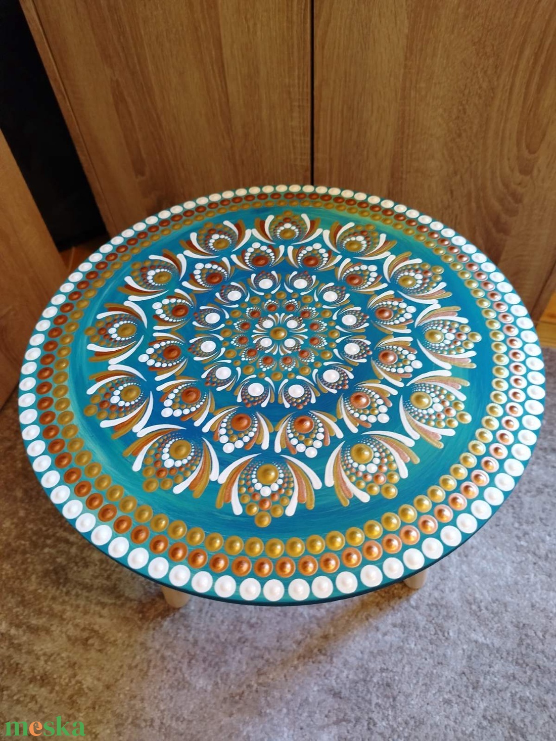 Mandala asztalka  - otthon & életmód - dekoráció - spiritualitás - mandala - Meska.hu