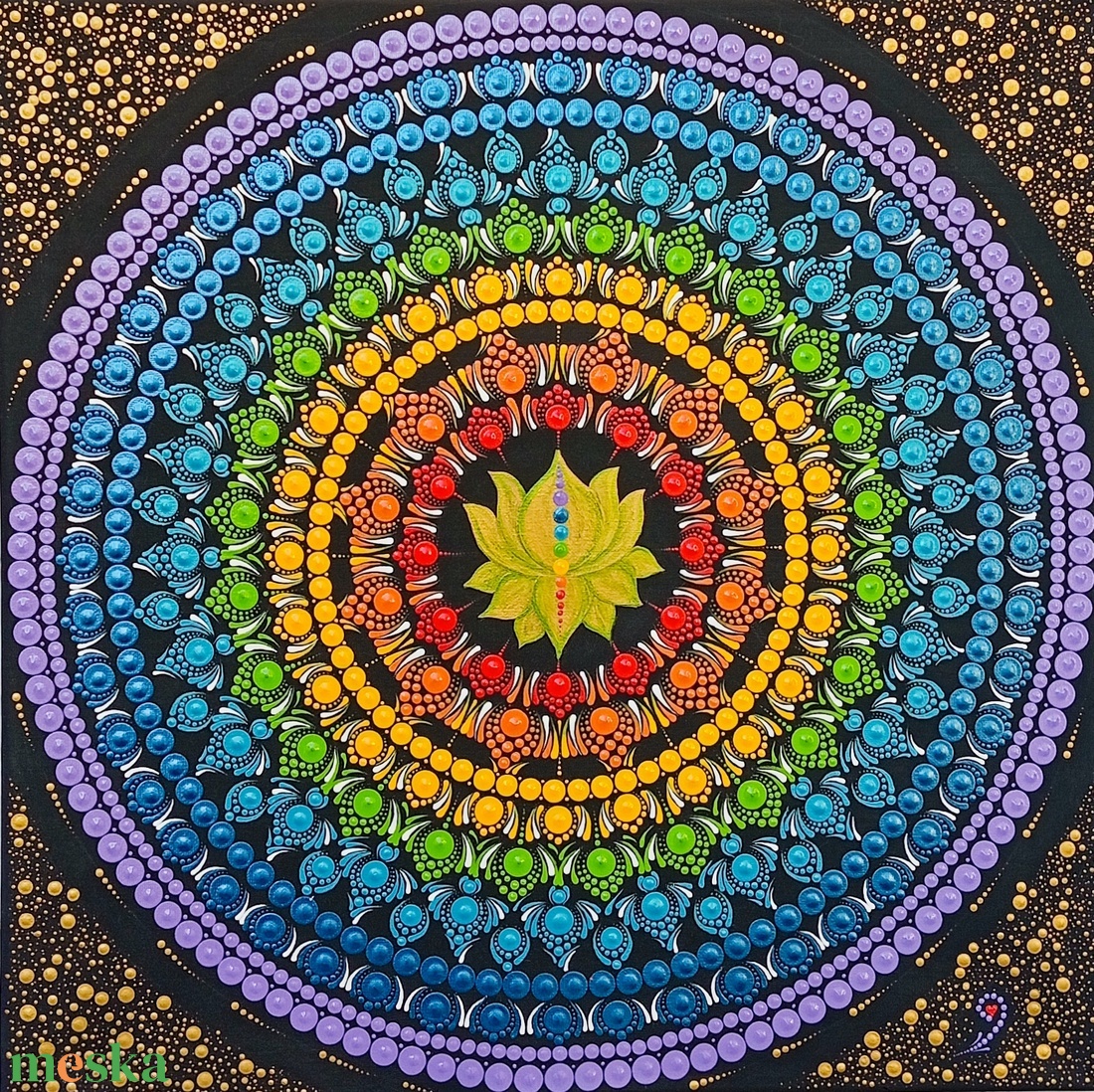 Csakra Mandala  - otthon & életmód - dekoráció - spiritualitás - mandala - Meska.hu