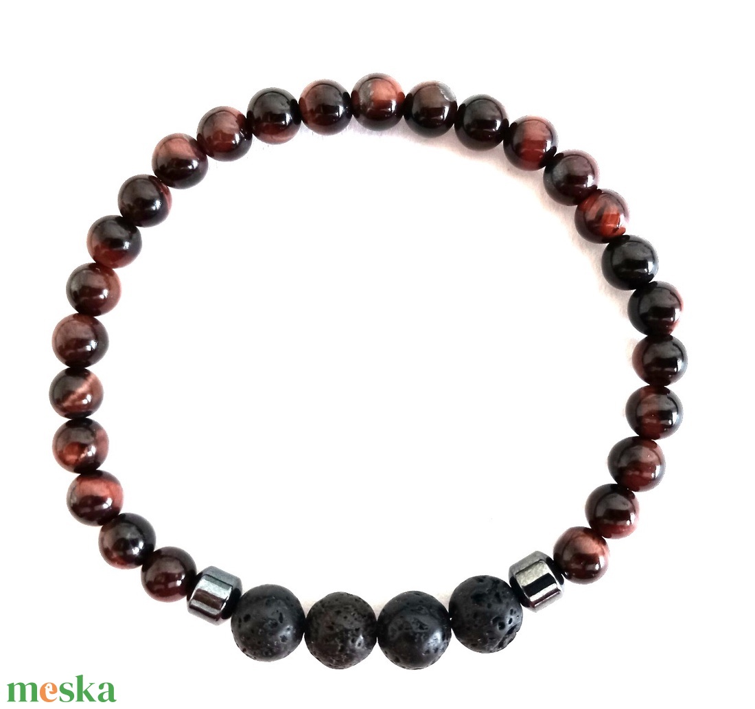 Ásvány karkötő - ékszer - karkötő - gyöngyös karkötő - Meska.hu