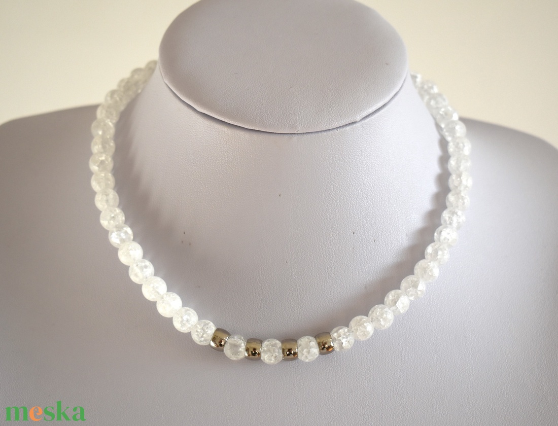 Hegyikristály nyaklánc - ékszer - nyaklánc - gyöngyös nyaklánc - Meska.hu