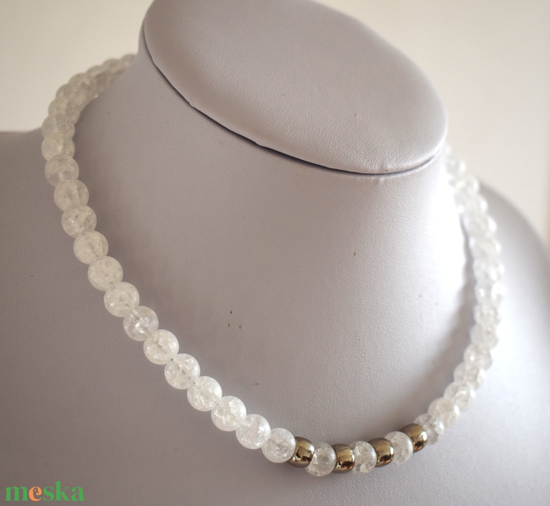 Hegyikristály nyaklánc - ékszer - nyaklánc - gyöngyös nyaklánc - Meska.hu