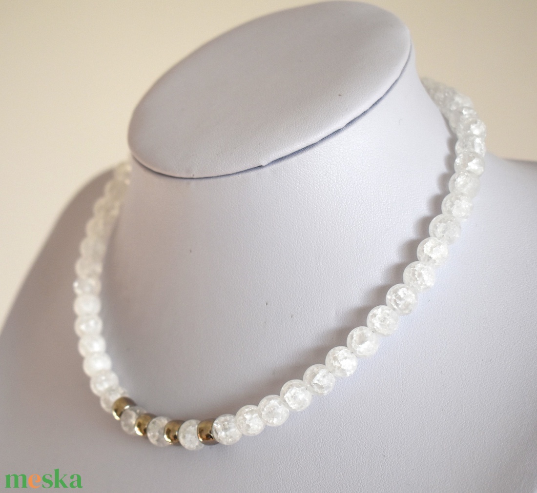 Hegyikristály nyaklánc - ékszer - nyaklánc - gyöngyös nyaklánc - Meska.hu