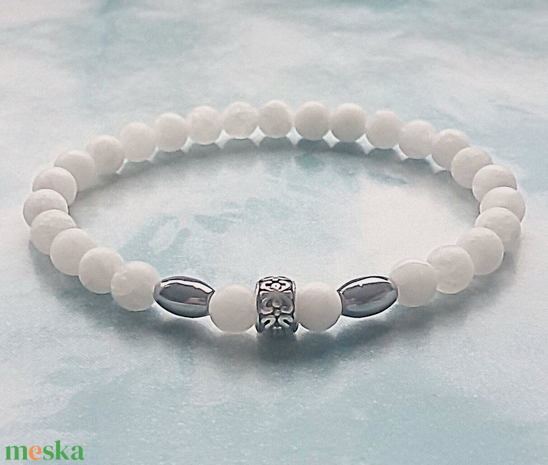 Festett jáde karkötő - ékszer - karkötő - ásványkarkötő - Meska.hu