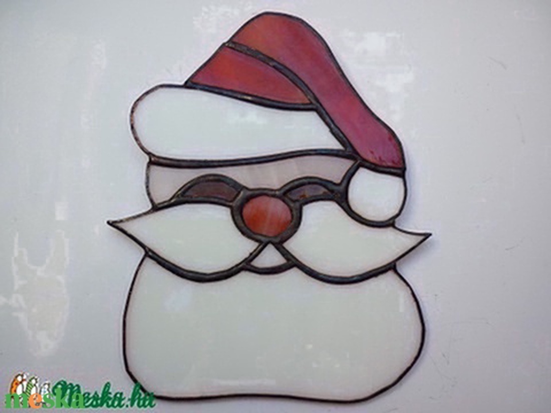 Télapó - karácsony - adventi díszek - adventi ajtódísz - Meska.hu