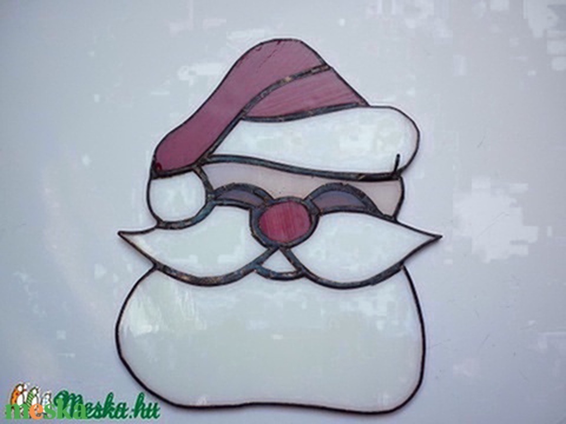 Télapó - karácsony - adventi díszek - adventi ajtódísz - Meska.hu