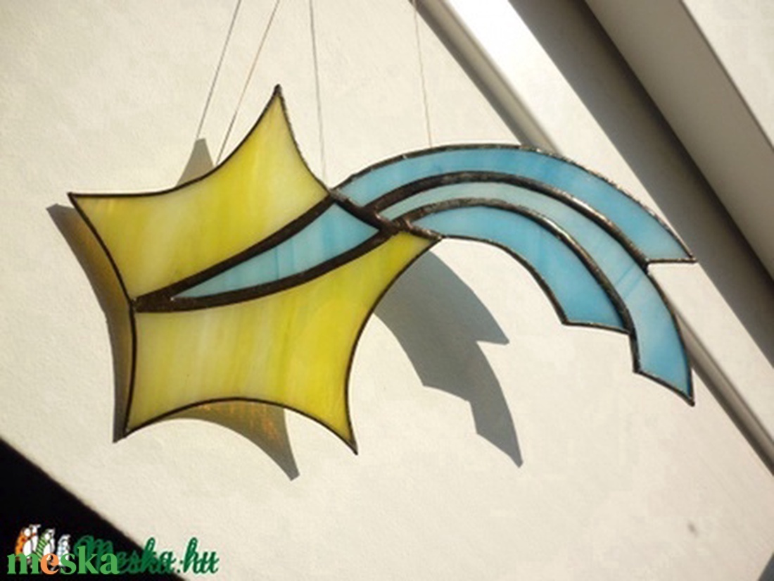 Hullócsillag - karácsony - karácsonyi lakásdekoráció - karácsonyi ablakdíszek, ablakmatricák - Meska.hu