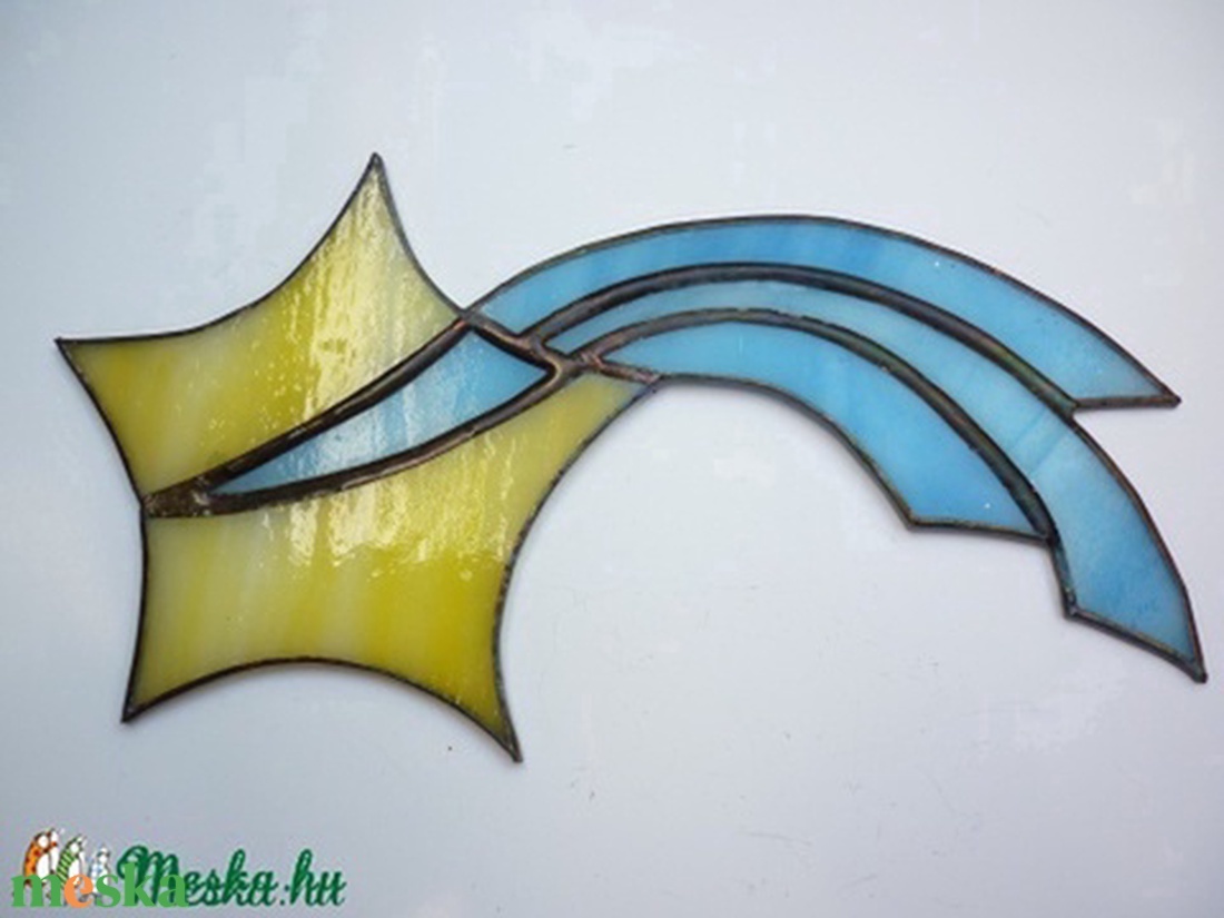 Hullócsillag - karácsony - karácsonyi lakásdekoráció - karácsonyi ablakdíszek, ablakmatricák - Meska.hu