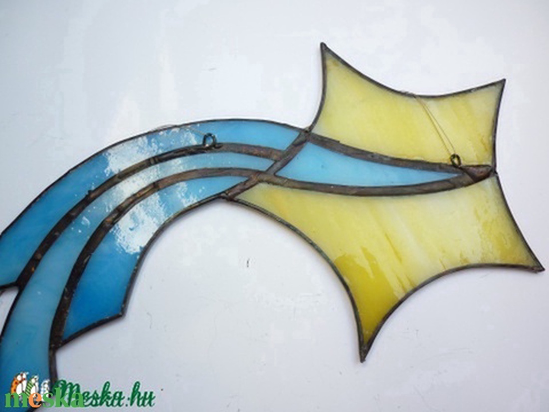 Hullócsillag - karácsony - karácsonyi lakásdekoráció - karácsonyi ablakdíszek, ablakmatricák - Meska.hu