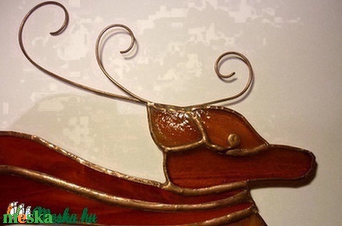 Szarvas - karácsony - karácsonyi lakásdekoráció - karácsonyi ablakdíszek, ablakmatricák - Meska.hu