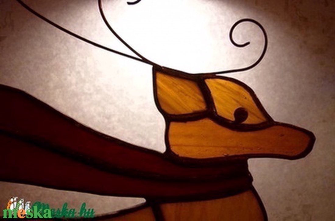 Szarvas - karácsony - karácsonyi lakásdekoráció - karácsonyi ablakdíszek, ablakmatricák - Meska.hu