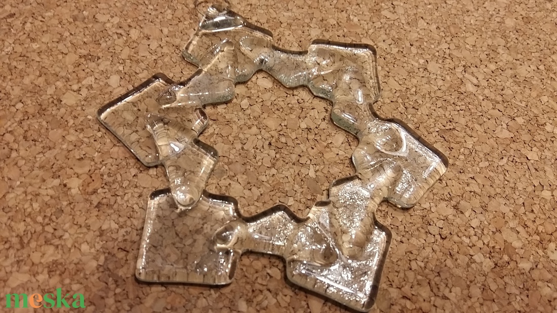 Jégcsillag  - karácsony - adventi díszek - adventi ablakdekoráció - Meska.hu