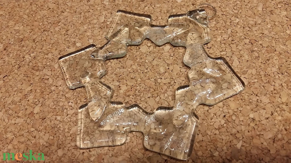 Jégcsillag  - karácsony - adventi díszek - adventi ablakdekoráció - Meska.hu