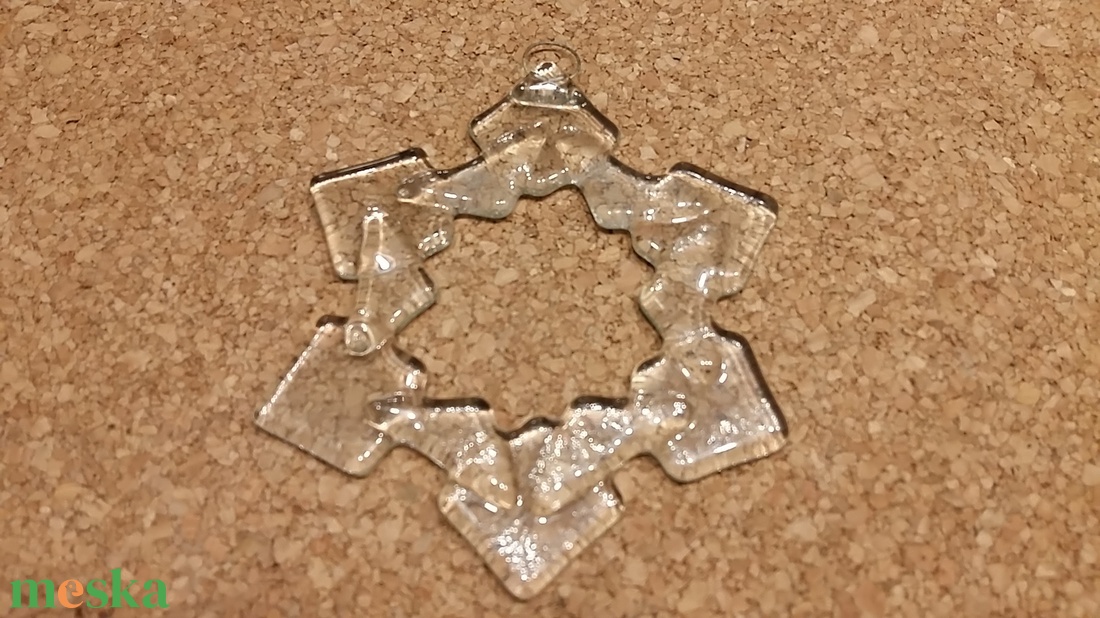 Jégcsillag  - karácsony - adventi díszek - adventi ablakdekoráció - Meska.hu
