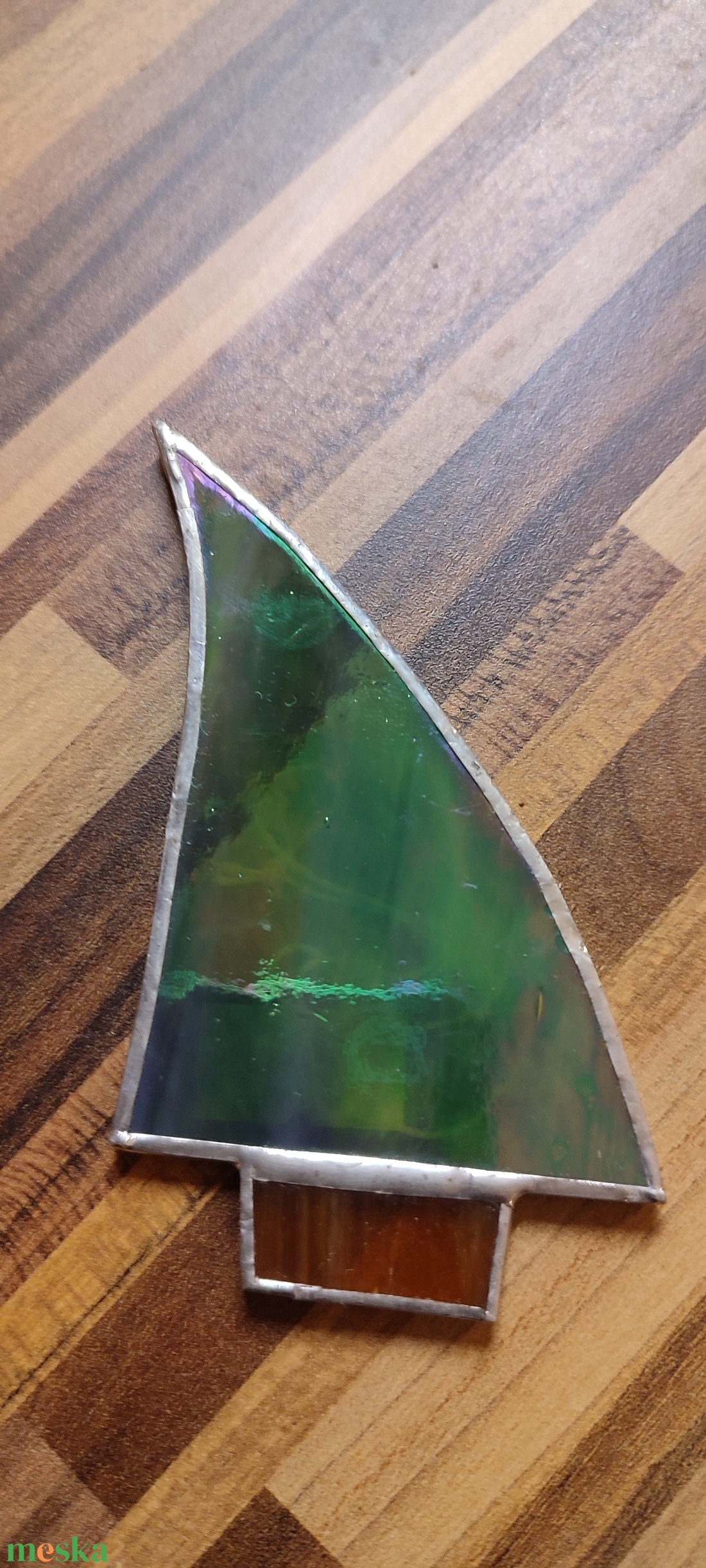 Csillogó fenyőcske - karácsony - adventi díszek - adventi ablakdekoráció - Meska.hu