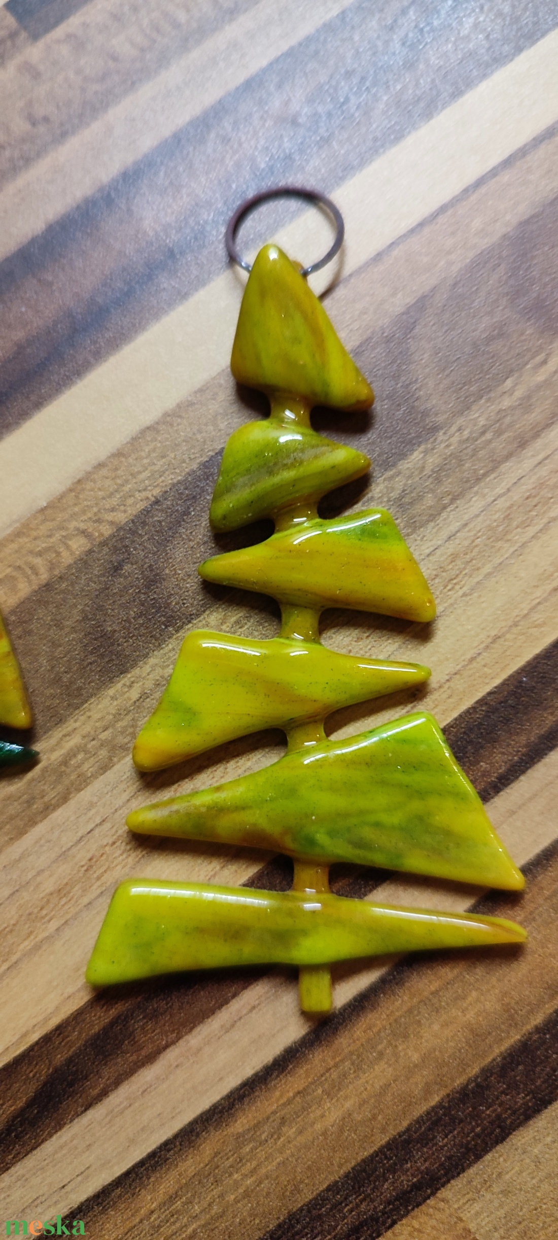 Csillogó fenyők - karácsony - adventi díszek - adventi ablakdekoráció - Meska.hu