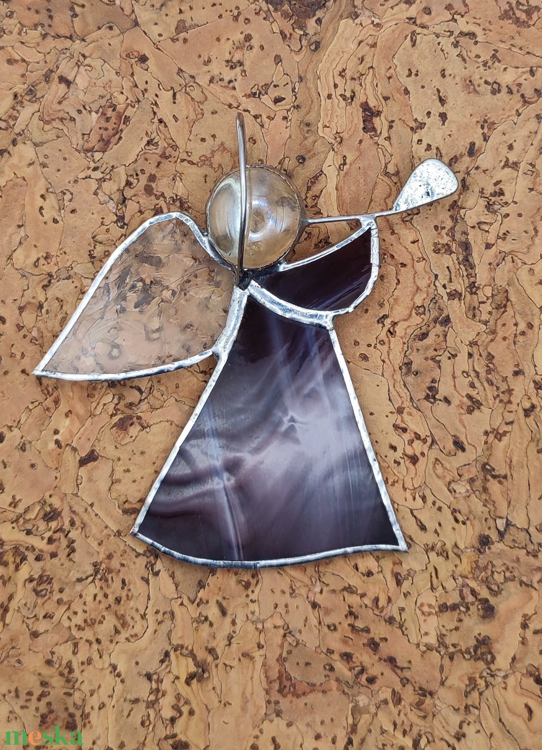 Lila angyal  - otthon & életmód - dekoráció - ajtó- és ablak dekoráció - ablakdísz - Meska.hu