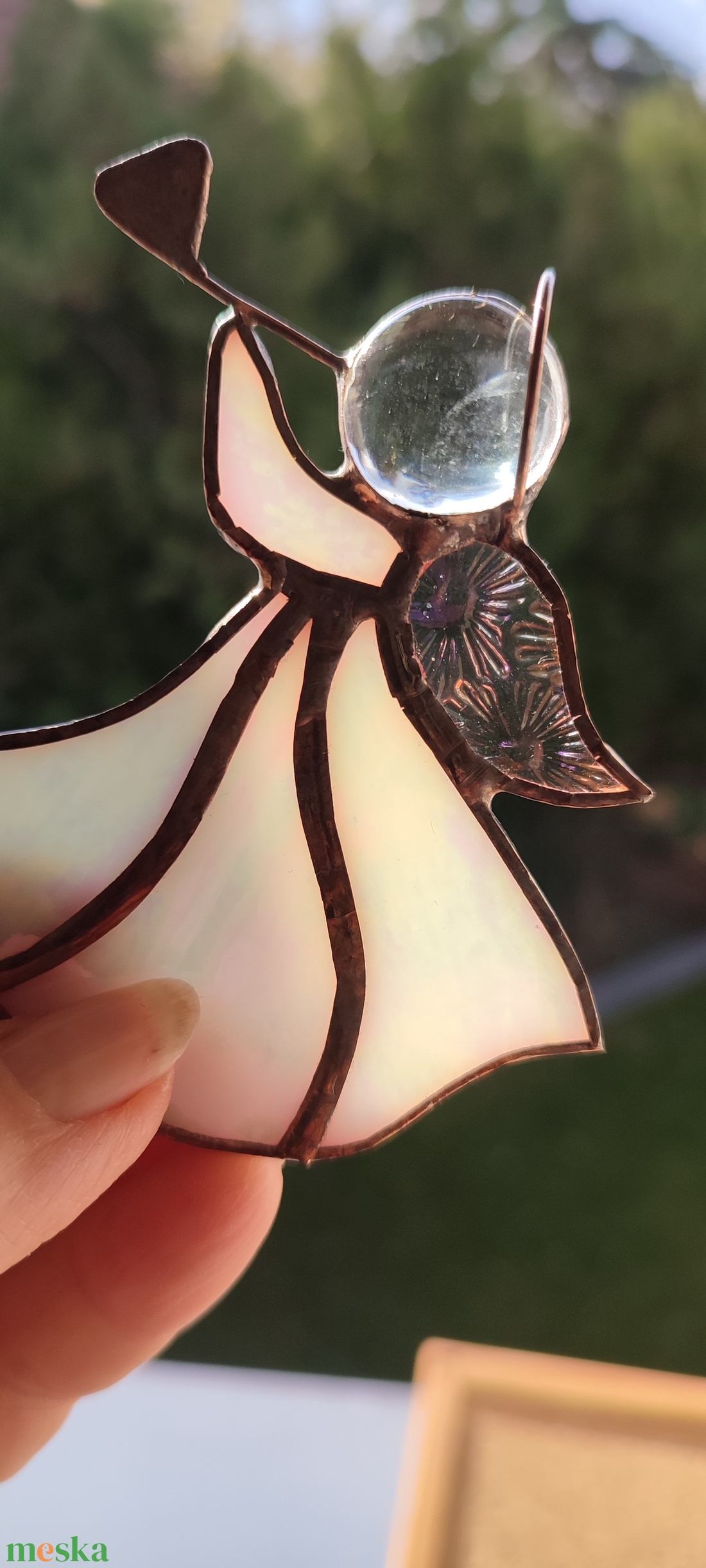 Harsonás angyal  - karácsony - adventi díszek - adventi ablakdekoráció - Meska.hu