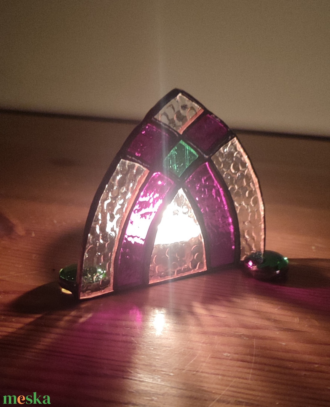 Karácsonyi mécsestartó 2. - karácsony - karácsonyi lakásdekoráció - karácsonyi illatgyertya, mécses - Meska.hu