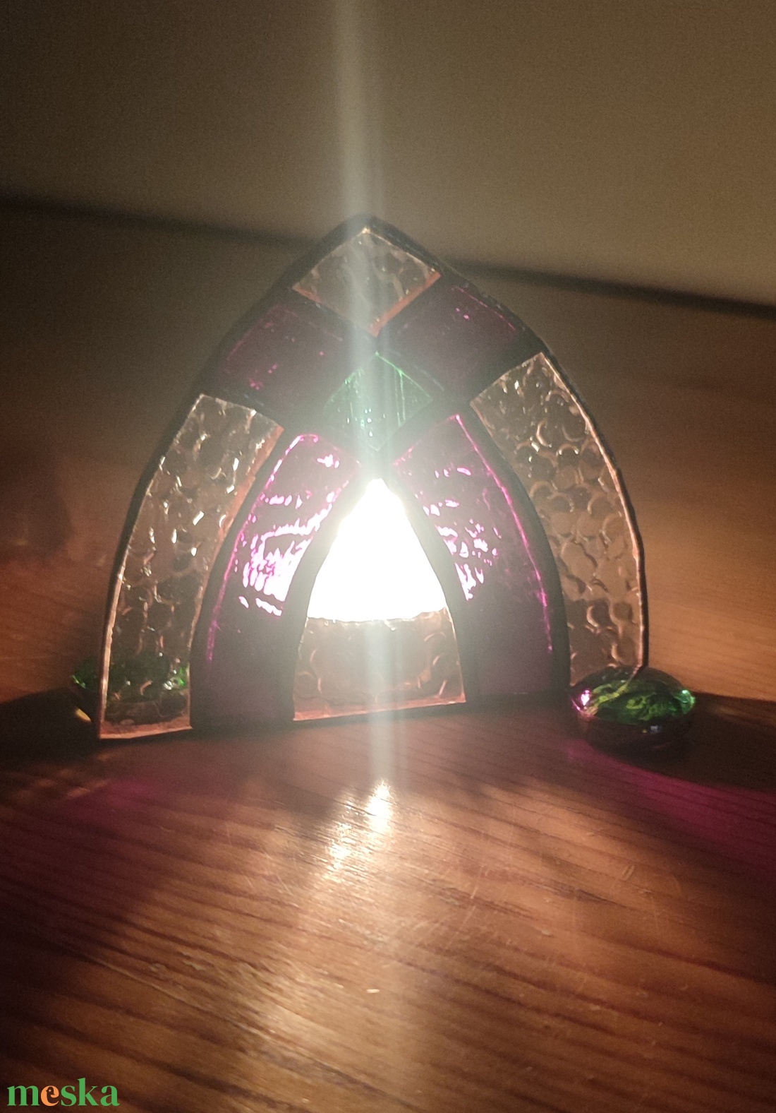 Karácsonyi mécsestartó 2. - karácsony - karácsonyi lakásdekoráció - karácsonyi illatgyertya, mécses - Meska.hu