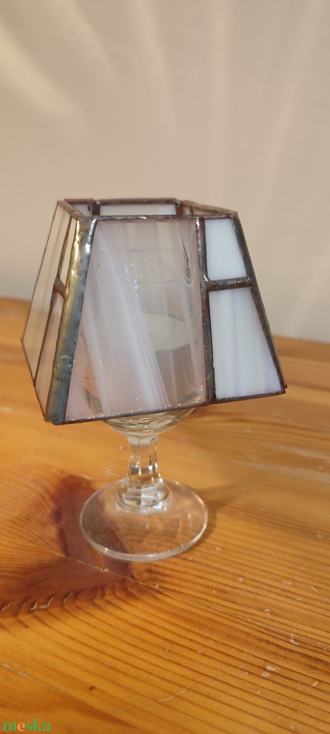 Üvegpohár mécsestartó - otthon & életmód - gyertya, illat, aroma - mécses és mécsestartó - Meska.hu