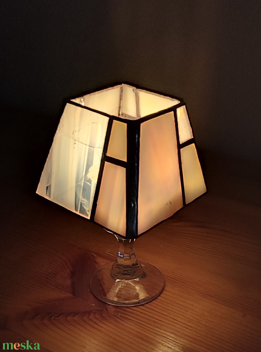 Üvegpohár mécsestartó - otthon & életmód - gyertya, illat, aroma - mécses és mécsestartó - Meska.hu