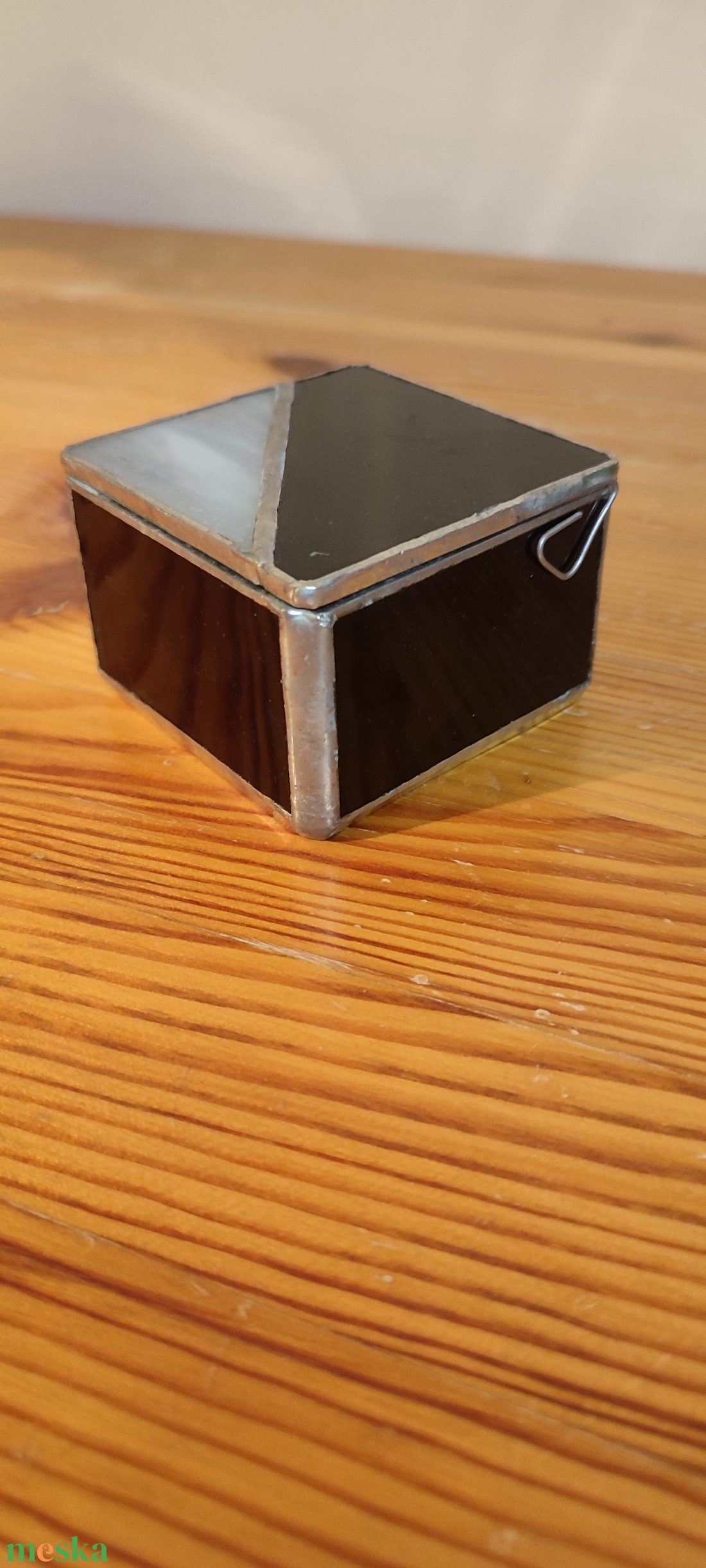 Üveg ekszertartó dobozka - otthon & életmód - gyertya, illat, aroma - mécses és mécsestartó - Meska.hu