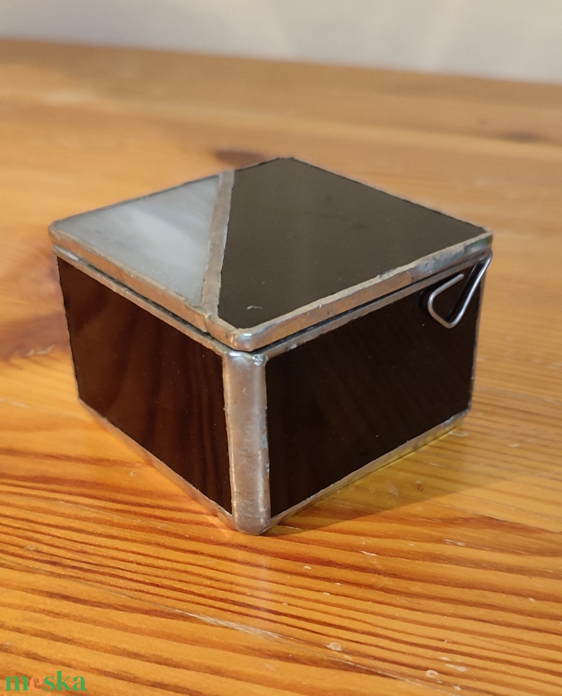 Üveg ekszertartó dobozka - otthon & életmód - gyertya, illat, aroma - mécses és mécsestartó - Meska.hu