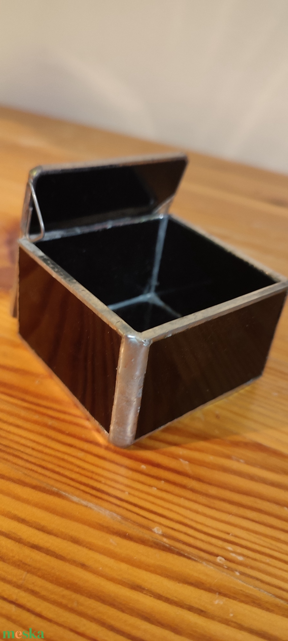 Üveg ekszertartó dobozka - otthon & életmód - gyertya, illat, aroma - mécses és mécsestartó - Meska.hu