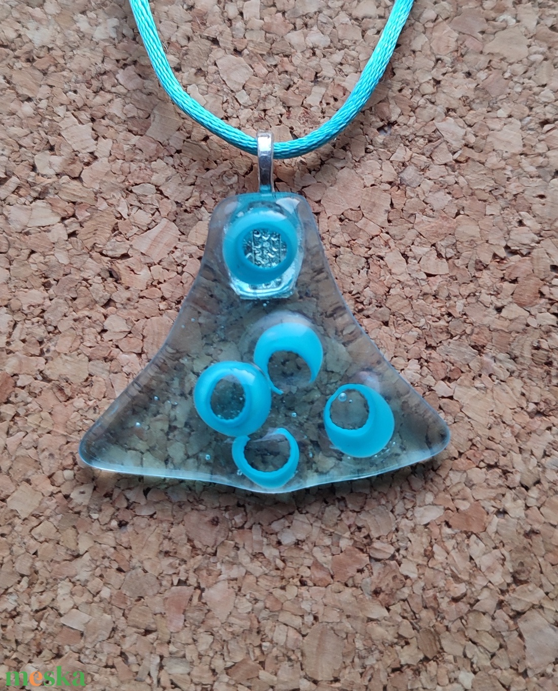 Kék és kék fúziója  - ékszer - nyaklánc - medál - Meska.hu