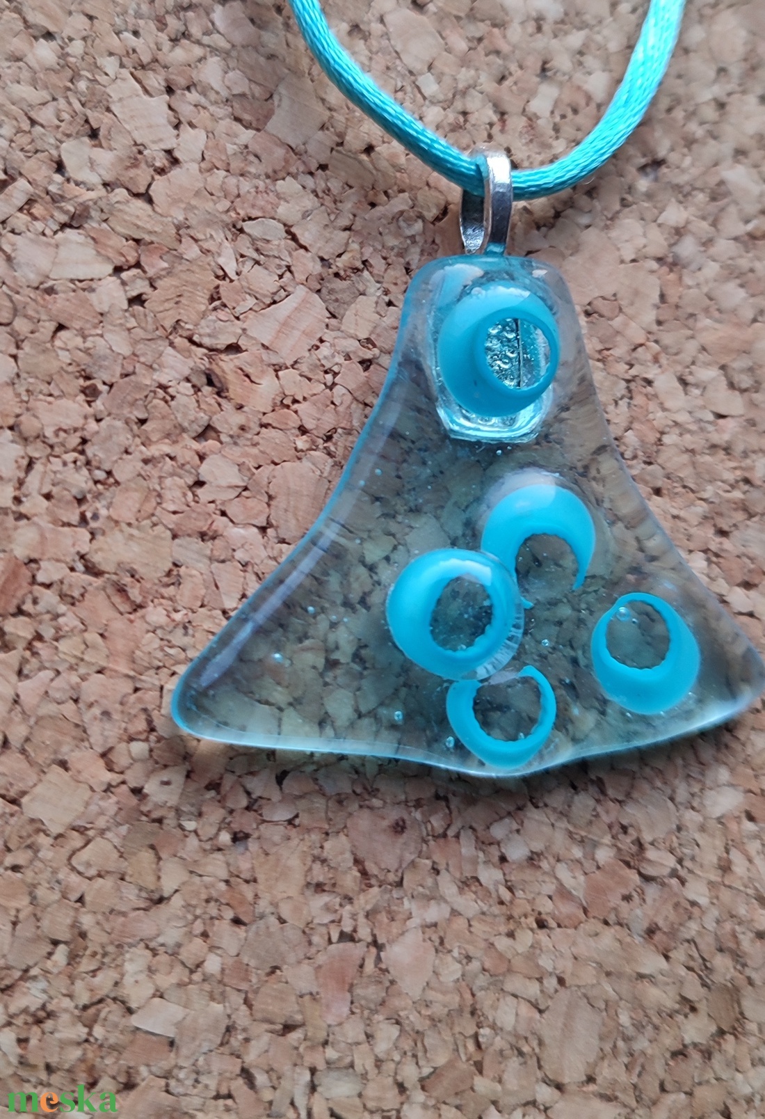 Kék és kék fúziója  - ékszer - nyaklánc - medál - Meska.hu