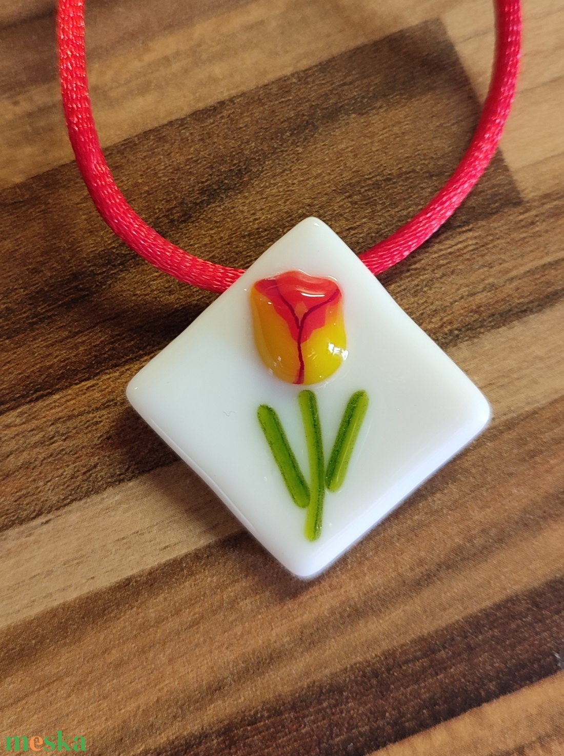 Tulipános medál - ékszer - ékszerszett - Meska.hu