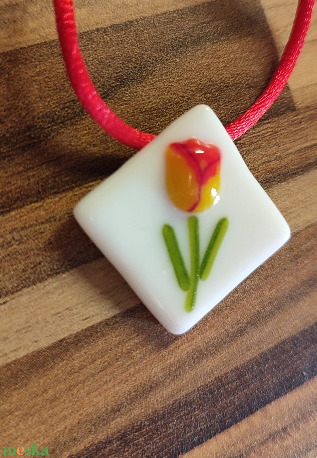 Tulipános medál - ékszer - ékszerszett - Meska.hu