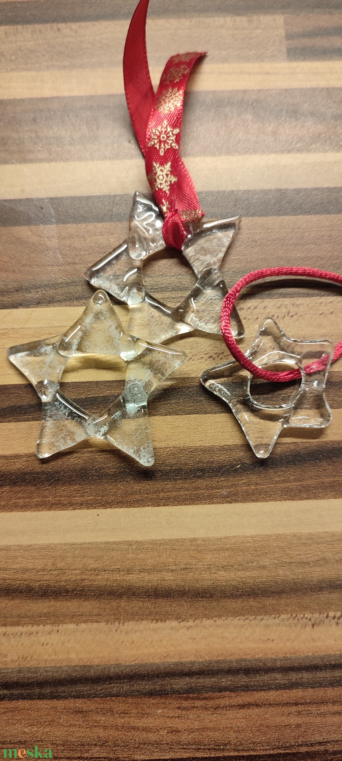 Jégcsillagok - karácsony - adventi díszek - adventi asztaldísz - Meska.hu