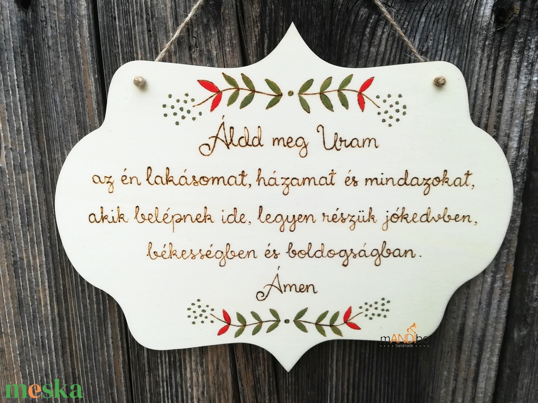 Házi áldás mintás kopogtató - pirogravírozott képecske - otthon & életmód - dekoráció - ajtó- és ablak dekoráció - ajtótábla - Meska.hu Házi áldás mintás kopogtató - pirogravírozott képecske - otthon & életmód - dekoráció - ajtó- és ablak dekoráció - ajtótábla - Meska.hu