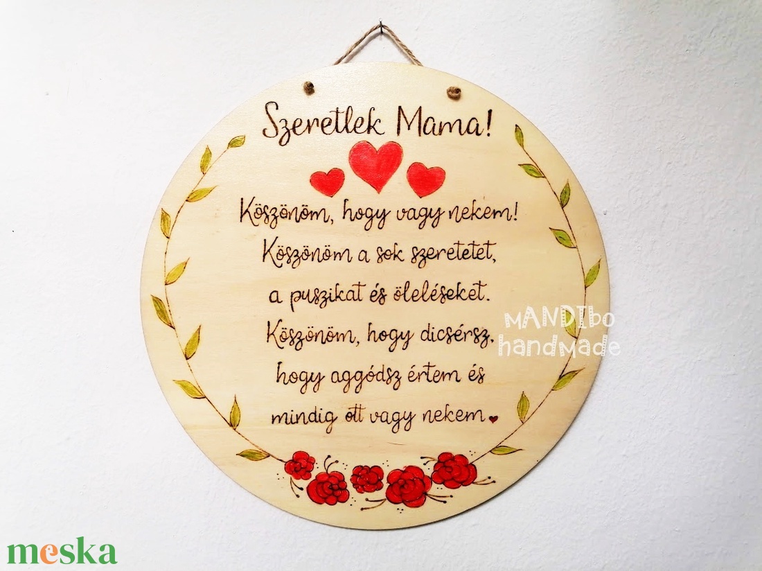 Szeretlek Anya, Mama - Nők napjára, Anyák napjára, szülinapra készült személyre szabbható pirogravírozott képecske - otthon & életmód - dekoráció - kép & falikép - táblakép - Meska.hu Szeretlek Anya, Mama - Nők napjára, Anyák napjára, szülinapra készült személyre szabbható pirogravírozott képecske - otthon & életmód - dekoráció - kép & falikép - táblakép - Meska.hu