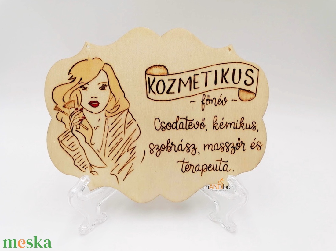 Pirogravírozott kép kozmetikusnak - otthon & életmód - dekoráció - kép & falikép - fából készült kép - Meska.hu Pirogravírozott kép kozmetikusnak - otthon & életmód - dekoráció - kép & falikép - fából készült kép - Meska.hu